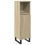 Set de muebles de baño 3 pzas madera contrachapada roble Sonoma de , Muebles de baño - Ref: Foro24-3307678, Precio: 216,98 €,...