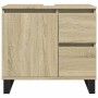 Set de muebles de baño 3 pzas madera contrachapada roble Sonoma de , Muebles de baño - Ref: Foro24-3307678, Precio: 216,98 €,...