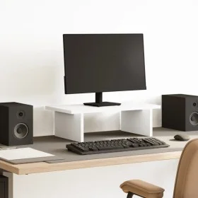 Soporte de monitor cajones madera ingeniería blanco 50x27x15 cm de , Bases y elevadores para ordenadores - Ref: Foro24-854697...
