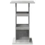 Mesa alta bar con almacenaje madera gris hormigón 60x60x102 cm de , Mesas de cocina y de comedor - Ref: Foro24-854331, Precio...