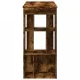 Mesa alta bar con estantes roble ahumado 102x50x103,5 cm de , Mesas de cocina y de comedor - Ref: Foro24-854359, Precio: 79,3...