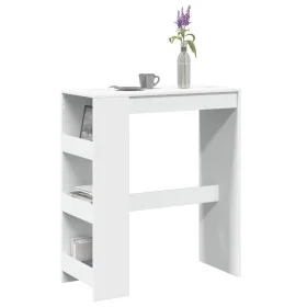 Mesa alta con estantes madera ingeniería 90x40x103,5 cm de , Mesas de cocina y de comedor - Ref: Foro24-854373, Precio: 86,91...