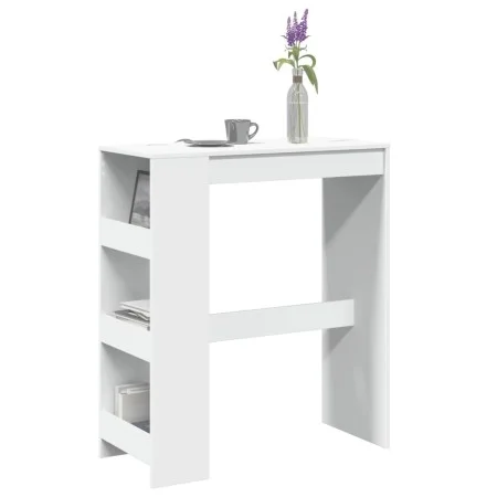 Mesa alta con estantes madera ingeniería 90x40x103,5 cm de , Mesas de cocina y de comedor - Ref: Foro24-854373, Precio: 86,91...