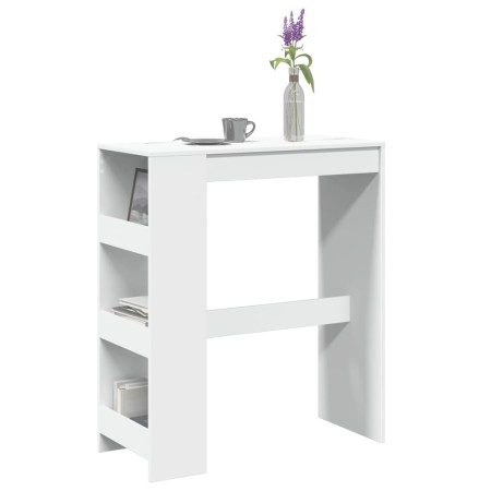 Mesa alta con estantes madera ingeniería 90x40x103,5 cm de , Mesas de cocina y de comedor - Ref: Foro24-854373, Precio: 88,43...