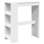 Mesa alta con estantes madera ingeniería 90x40x103,5 cm de , Mesas de cocina y de comedor - Ref: Foro24-854373, Precio: 86,91...