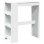 Mesa alta con estantes madera ingeniería 90x40x103,5 cm de , Mesas de cocina y de comedor - Ref: Foro24-854373, Precio: 88,43...