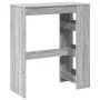 Mesa alta bar con estantes madera gris Sonoma 90x47,5x103,5 cm by , Kitchen and dining tables - Ref: Foro24-854378, Price: 77...