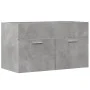 Armario para lavabo contrachapada gris hormigón 80x38,5x46 cm de , Muebles de baño - Ref: Foro24-856210, Precio: 42,60 €, Des...