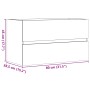 Armario pared baño madera ingeniería envejecida 80x38,5x45cm de , Muebles de baño - Ref: Foro24-856246, Precio: 65,38 €, Desc...