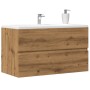 Mueble de lavabo madera ingeniería roble artisian 90x38,5x45 cm de , Muebles de baño - Ref: Foro24-856250, Precio: 78,53 €, D...