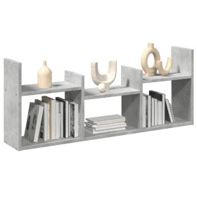 Mueble de pared madera ingeniería gris hormigón 100x18x40 cm de , Estantes y estanterías - Ref: Foro24-854799, Precio: 26,55 ...