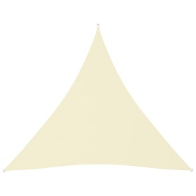 Toldo de vela triangular tela Oxford color crema 6x6x6 m de vidaXL, Sombrillas - Ref: Foro24-135240, Precio: 47,31 €, Descuen...