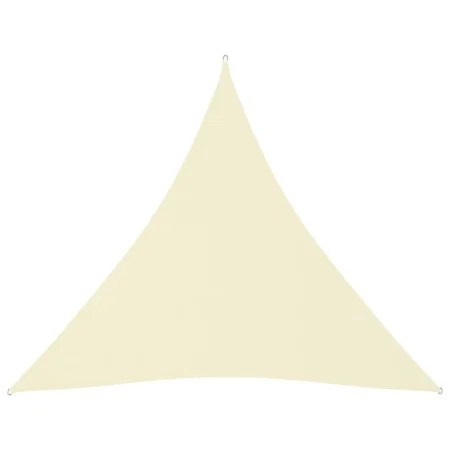 Toldo de vela triangular tela Oxford color crema 6x6x6 m de vidaXL, Sombrillas - Ref: Foro24-135240, Precio: 49,05 €, Descuen...