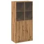 Aparador alto con puertas madera roble artisian 68x37x142 cm de , Aparadores - Ref: Foro24-3318723, Precio: 169,42 €, Descuen...