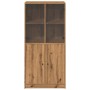 Aparador alto con puertas madera roble artisian 68x37x142 cm de , Aparadores - Ref: Foro24-3318723, Precio: 172,24 €, Descuen...