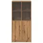 Aparador alto con puertas madera roble artisian 68x37x142 cm de , Aparadores - Ref: Foro24-3318723, Precio: 169,42 €, Descuen...