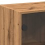 Aparador alto con puertas madera roble artisian 68x37x142 cm de , Aparadores - Ref: Foro24-3318723, Precio: 172,24 €, Descuen...