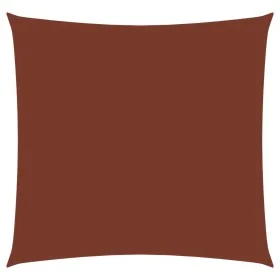 Toldo de vela cuadrado tela Oxford terracota 6x6 m de vidaXL, Sombrillas - Ref: Foro24-135362, Precio: 103,77 €, Descuento: %