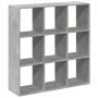 Librería divisora madera gris hormigón 102x29x103,5 cm de , Librerías y estanterías - Ref: Foro24-858042, Precio: 74,97 €, De...