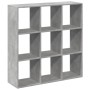 Librería divisora madera gris hormigón 102x29x103,5 cm de , Librerías y estanterías - Ref: Foro24-858042, Precio: 76,35 €, De...