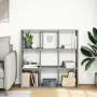 Librería divisora madera gris hormigón 102x29x103,5 cm de , Librerías y estanterías - Ref: Foro24-858042, Precio: 74,97 €, De...