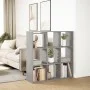 Librería divisora madera gris hormigón 102x29x103,5 cm de , Librerías y estanterías - Ref: Foro24-858042, Precio: 74,97 €, De...