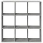 Librería divisora madera gris hormigón 102x29x103,5 cm de , Librerías y estanterías - Ref: Foro24-858042, Precio: 74,97 €, De...