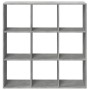 Librería divisora madera gris hormigón 102x29x103,5 cm de , Librerías y estanterías - Ref: Foro24-858042, Precio: 76,35 €, De...