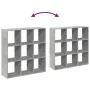 Librería divisora madera gris hormigón 102x29x103,5 cm de , Librerías y estanterías - Ref: Foro24-858042, Precio: 74,97 €, De...