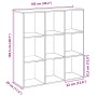 Librería divisora madera gris hormigón 102x29x103,5 cm de , Librerías y estanterías - Ref: Foro24-858042, Precio: 76,35 €, De...