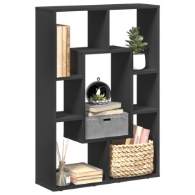 Estantería de madera de ingeniería negra 63x20x90 cm de , Librerías y estanterías - Ref: Foro24-858139, Precio: 45,87 €, Desc...