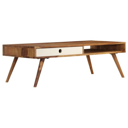 Mesa de centro de madera maciza de acacia 110x50x35 cm en Mesas de centro | Comprar online en Foru.es