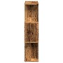 Librería divisora 3 niveles madera envejecida 70x24x97 cm de , Librerías y estanterías - Ref: Foro24-858118, Precio: 42,05 €,...