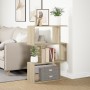 Librería divisora 3 niveles madera roble Sonoma 70x24x97 cm de , Librerías y estanterías - Ref: Foro24-858113, Precio: 42,17 ...
