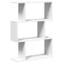 Librería divisor 3 niveles madera ingeniería blanco 70x24x97 cm de , Librerías y estanterías - Ref: Foro24-858111, Precio: 45...