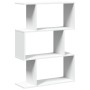 Librería divisor 3 niveles madera ingeniería blanco 70x24x97 cm de , Librerías y estanterías - Ref: Foro24-858111, Precio: 47...