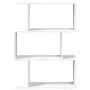 Librería divisor 3 niveles madera ingeniería blanco 70x24x97 cm de , Librerías y estanterías - Ref: Foro24-858111, Precio: 45...