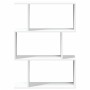 Librería divisor 3 niveles madera ingeniería blanco 70x24x97 cm de , Librerías y estanterías - Ref: Foro24-858111, Precio: 47...