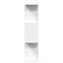 Librería divisor 3 niveles madera ingeniería blanco 70x24x97 cm de , Librerías y estanterías - Ref: Foro24-858111, Precio: 45...