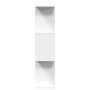 Librería divisor 3 niveles madera ingeniería blanco 70x24x97 cm de , Librerías y estanterías - Ref: Foro24-858111, Precio: 47...