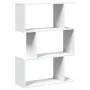 Librería divisor 3 niveles madera ingeniería blanco 70x24x97 cm de , Librerías y estanterías - Ref: Foro24-858111, Precio: 45...