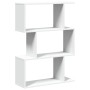 Librería divisor 3 niveles madera ingeniería blanco 70x24x97 cm de , Librerías y estanterías - Ref: Foro24-858111, Precio: 47...
