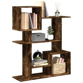 Librería divisora madera ingeniería roble ahumado 92x29x112 cm de , Librerías y estanterías - Ref: Foro24-858124, Precio: 67,...