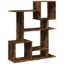 Librería divisora madera ingeniería roble ahumado 92x29x112 cm de , Librerías y estanterías - Ref: Foro24-858124, Precio: 67,...