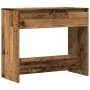 Mesa consola madera ingeniería madera envejecida 89x41x76,5 cm by , Side tables - Ref: Foro24-856774, Price: 69,28 €, Discoun...