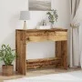 Mesa consola madera ingeniería madera envejecida 89x41x76,5 cm by , Side tables - Ref: Foro24-856774, Price: 69,28 €, Discoun...