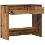 Mesa consola madera ingeniería madera envejecida 89x41x76,5 cm by , Side tables - Ref: Foro24-856774, Price: 69,28 €, Discoun...