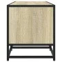 Mueble TV metal y madera ingeniería roble Sonoma 100x35x41 cm de , Muebles TV - Ref: Foro24-848835, Precio: 62,16 €, Descuent...