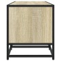 Mueble TV metal y madera ingeniería roble Sonoma 100x35x41 cm de , Muebles TV - Ref: Foro24-848835, Precio: 63,45 €, Descuent...