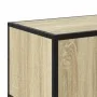Mueble TV metal y madera ingeniería roble Sonoma 100x35x41 cm de , Muebles TV - Ref: Foro24-848835, Precio: 62,16 €, Descuent...